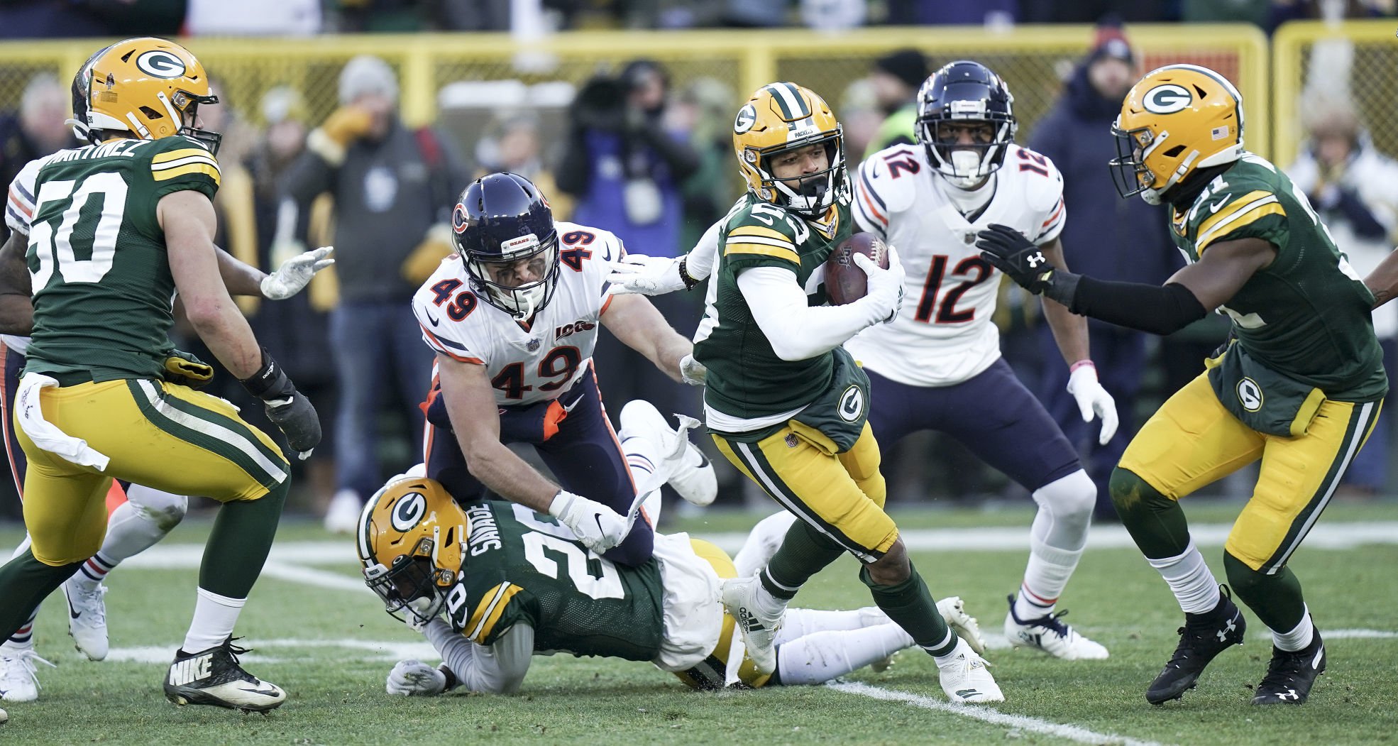 Packers 21, Bears 13